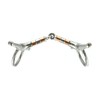 Equine Smile ES0103 Snaffle Bit Simple Broken with Copper Rollers