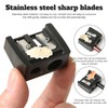 2 Stück Makeup Sharpener Anspitzer, Kosmetikspitzer (schwarz 4) Anspitzer Kajalstift,Schwarz