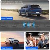 WAVANCKY 3 Channel Dash Cam Front and Rear Inside for