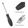 TOP-VIGOR 10pcs Mini Slotted Screwdriver 5mm Flat Head 145mm Length,