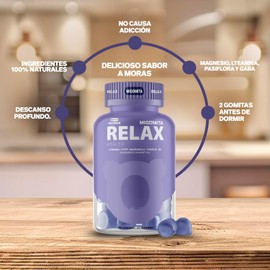 Migomita RELAX ADULTO 60 Gomitas para dormir Sin melatonina 100% naturales