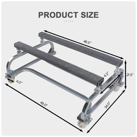 Peforway Jet Ski Stand Cart Watercraft PWC Dolly Trailer Boat Storage Adjustable Carpeted Bunks 1000lbs Capacity