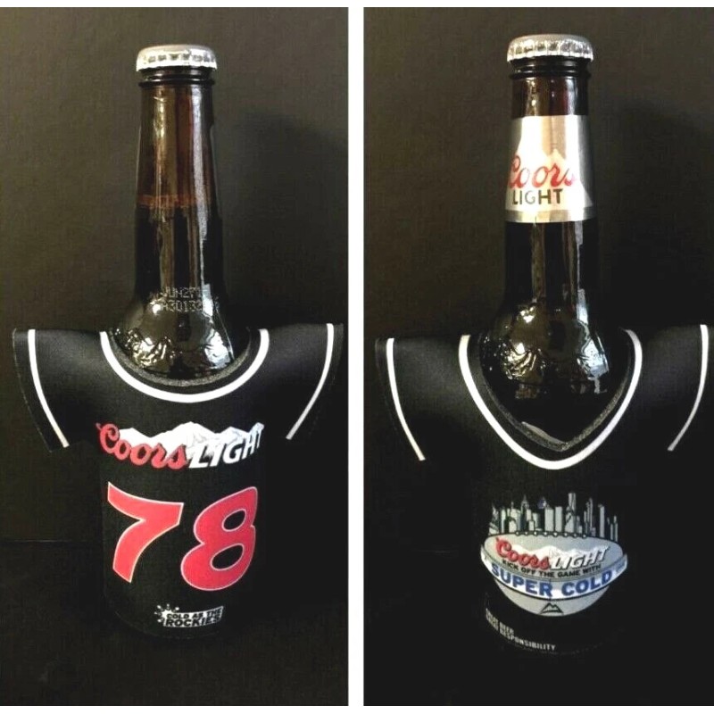 Coors Light Beer Bottle Koozie Classic Jersey 78 Logo -