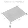 Waterproof Dog Crate Mat with Rope 2 Pack (24’’X18’’), Washable