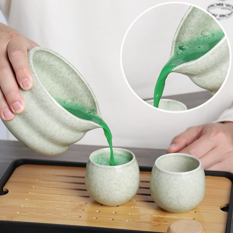 MAKOUYU 12 Pcs Matcha whisk Set,15 OZ,Japanese Matcha Set,With 2