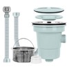 Large Single-Hole Sink Drain Set with Anti-Odor Hose & Basket Large