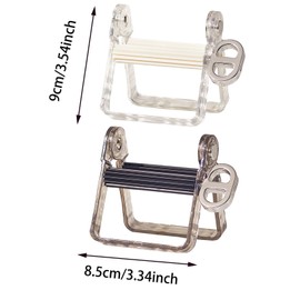 2 Pack Toothpaste Squeezers, Plastic Toothpaste Roller Tube Squeezer Toothpaste Dispenser Tube Wringer for Paints Colour Paste Cosmetic Tube