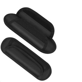2Pcs Shoulder Strap Pad Universal Shoulder Relief Pad for Laptop Bag, Guitar, Safety Belt, Camera (Black, One size)