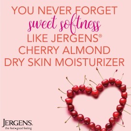 Jergens Original Scent with Cherry Almond Body Lotion Moisturizer for Dry Skin,