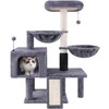 ROYPET Cat Tree with Cat Condo and Two Hammocks, Cat