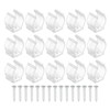 TOP-VIGOR 15 Stück T5 U-Clips, Halterung für LED-Glühbirnen, Halterung, Kunststoff,