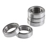 HilBeliFU 10Pcs 10x15x4mm Bearings, Double Shielded 6700ZZ Thin Bearing, Steel