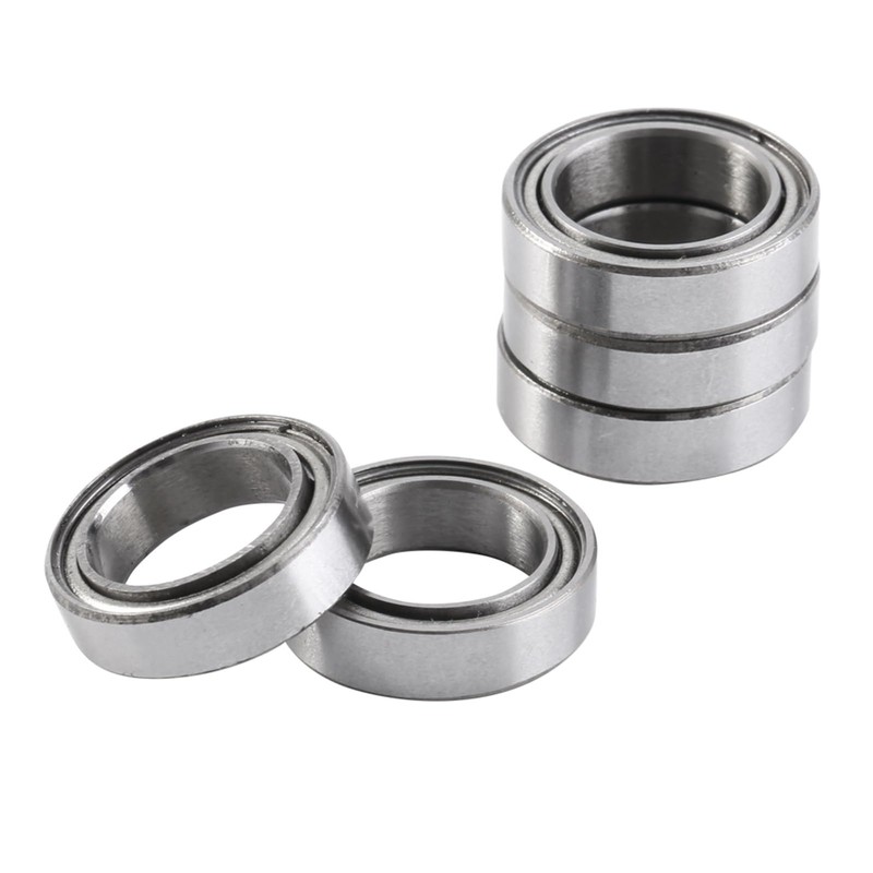 HilBeliFU 10Pcs 10x15x4mm Bearings, Double Shielded 6700ZZ Thin Bearing, Steel