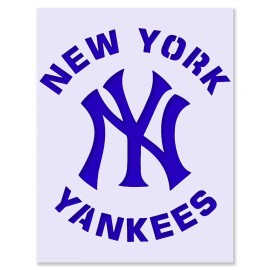 Unbranded Yankees Stencil – Reusable & Durable – 10 Mil High Quality Mylar - 7x5.5 sheet