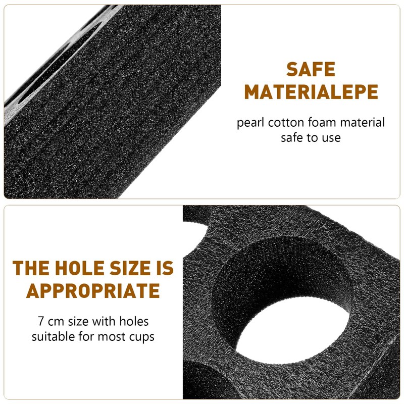 ULTECHNOVO Foam Cup Holder: 8 Holes Takeout Cup Trays Coffee
