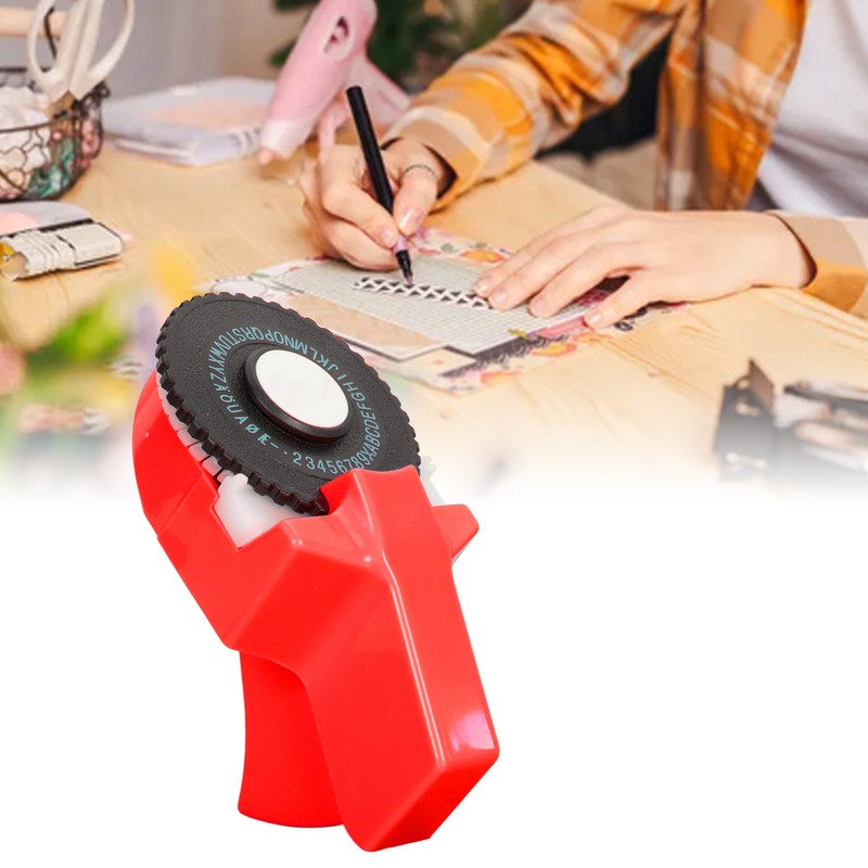 Embossing Label Maker Machine Mini Portable Ergonomic Handheld Manual Label