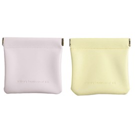 LABRIMP 2pcs Earphone Case Bag Travel Mini Simple Headphone Case Cable Headphones Portable Earphone Pouches Pu Random Color