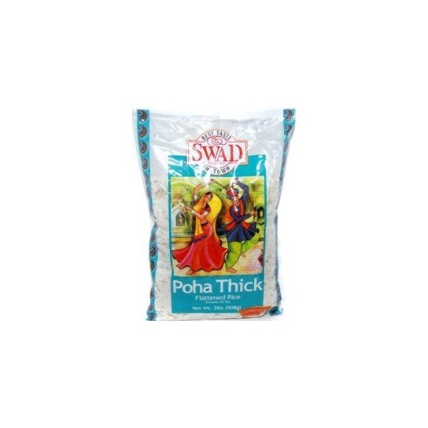Poha THICK (Flattened Rice) - 2lb (Pack of 4)
