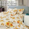 JSD Juego de sábanas con Estampado Floral Amarillo, tamaño King,