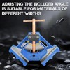 COGNATIVE 4-Inch Cast Iron Welders Angle Clamp, Heavy Duty Right