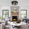 Youroke 3-Lights Farmhouse Flush Mount Ceiling Lights, 13 Inch Indoor