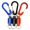 Inf-way 3pcs Super Strong Magnet Split Rings Keychain Hook Hangers