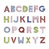 stino Rhinestone Letter Charms Set for Junk Cases, 52 Pieces,