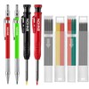 Carpenter Pencils Kit with 40 Refills, 4 Pcs Mechanical Colorful