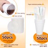 RIKICACA 12 Oz Styrofoam Cups with Lids and Drinking Straws,