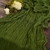 Pack of 2 Cheesecloth Table Runner, Olive Green, 90 x