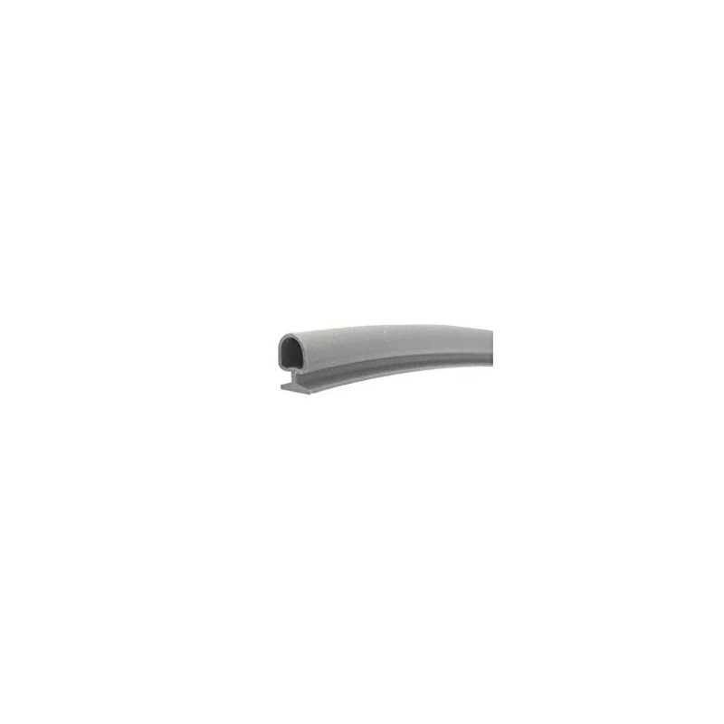 Gordon Glass Gray Bulb Type Weatherstrip, 3/16" Width, 3/16" Backing