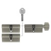 3x Door Cylinder Lock 60 mm 30/30 mm Simultaneous Locking