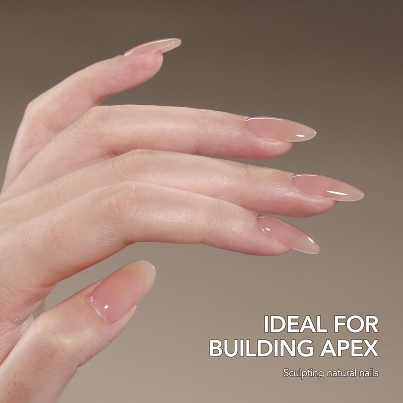 GAOY 30g Builder Base, Clear Nail Builder Gel, 2-in-1 Soak
