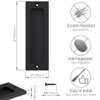 Tibres - 6" Finger Flush Pulls for Closet Pocket -