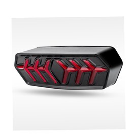 Anki HappiGo Motorcycle LED Integrated Tail Light with Sequential Flowing Turn signal Running lamp Motorbike Brake Rear Taillight Compatible with Honda GROM MSX125/SF CB650F CBR650F CTX700N (Red)