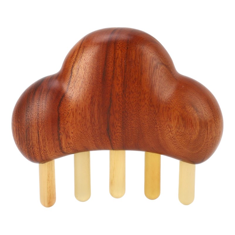 Rosewood Meridian Comb Wide Comb Teeth Reduce Stress Wooden Scalp
