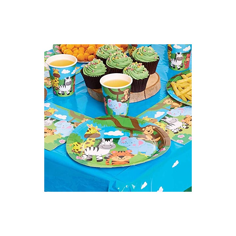 Baker Ross FX101 Jungle Chums Party Plates - Pack of
