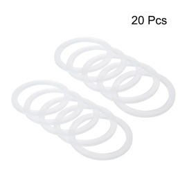 PATIKIL 70mm Regular Mouth Silicone Sealing Rings, 20 Pack Reusable Leak-Proof Gaskets for Mason Jar Lids, Translucent