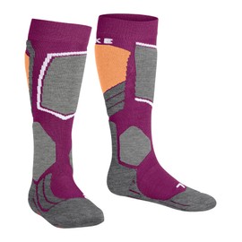 FALKE Unisex Children's SK2 Ski Socks Medium Padding Anti-Bubble Ski Socks Warm Skiing Breathable Quick-Drying Climate Regulating Odour-Inhibiting Wool Functional Material 1 Pair