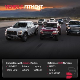 BDFHYK Electronic Throttle Body Compatible with 2010-2012 Subaru Legacy 2010-2012 Subaru Outback Replaces 672103 TB1212 16112AA350