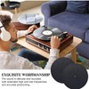 2 Pcs Record Protective Mat Anti-Slip & Anti-Static Player Pad