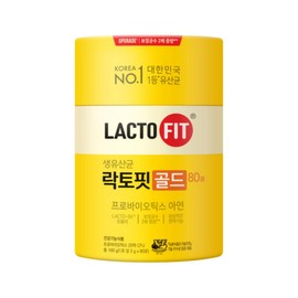 Lactopit Genuine Gold 80 sachets, 160g, 1 piece / 락토핏 정품 골드 80포, 160g, 1개