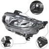 Silscvtt Headlight Assembly Halogen with DRL Replacement for Honda Civic