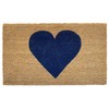 Calloway Mills AZ106712436 Heart Doormat (Dark Blue, 24" x 36")