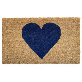 Calloway Mills AZ106712436 Heart Doormat (Dark Blue, 24" x 36")