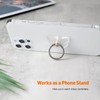 [2 Pack] Transparent Diamond Setting Cell Phone Ring Holder Stand,360