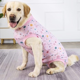 KUVEELA PET Large Dogs, Medium Dogs, Postoperative Clothes, Female, Male, Dogs, Post-surgery Clothes, Nursing Clothes, Pet Clothes, Elizabeth Collar, Contraception, Weaning, Wound Protection (Flower