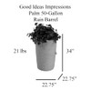 Impressions Palm 50 Gallon Rain Saver - Black
