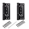 CJQZP Self Closing Door Hinges 2 Pack – 5" Spring