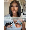 KLAIYI Bob Wig Human Hair Bye Bye Knots Glueless Wear